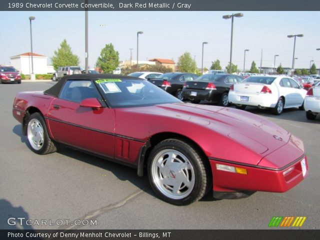 1989 Chevrolet Corvette Convertible in Dark Red Metallic