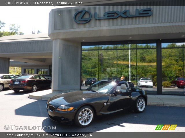 2003 BMW Z4 2.5i Roadster in Jet Black