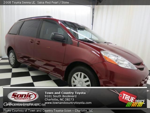 2008 Toyota Sienna LE in Salsa Red Pearl