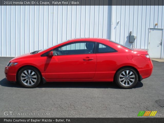 2010 Honda Civic EX-L Coupe in Rallye Red