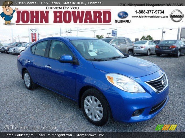 2012 Nissan Versa 1.6 SV Sedan in Metallic Blue