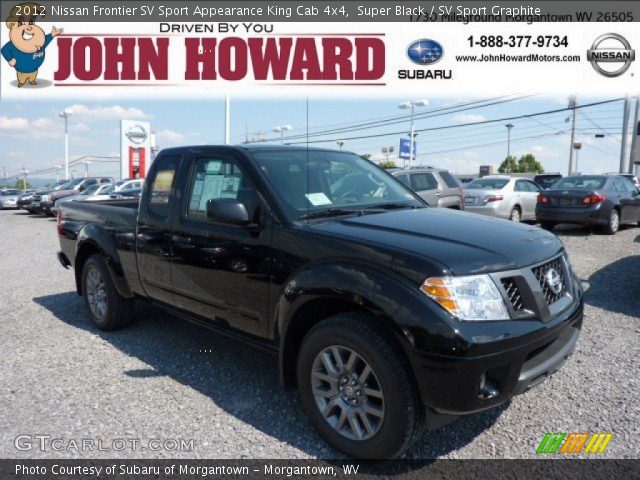 2012 Nissan Frontier SV Sport Appearance King Cab 4x4 in Super Black