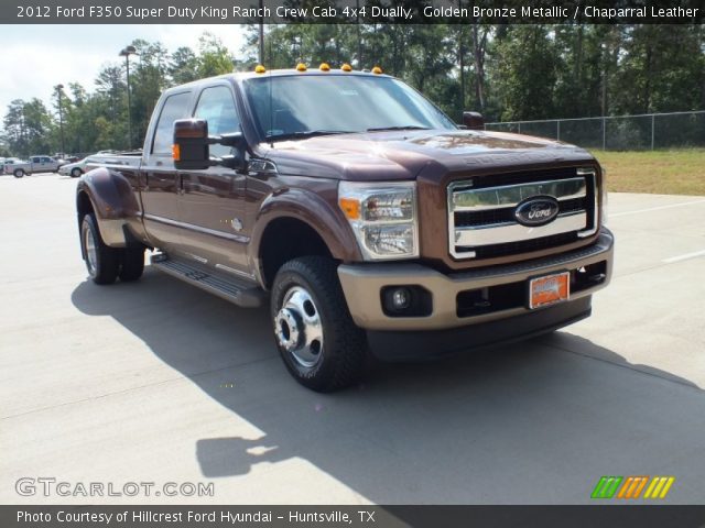 2012 Ford F350 Super Duty King Ranch Crew Cab 4x4 Dually in Golden Bronze Metallic