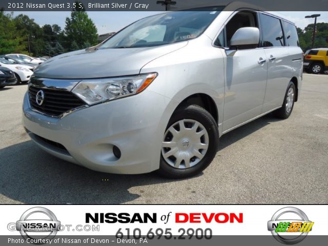 2012 Nissan Quest 3.5 S in Brilliant Silver