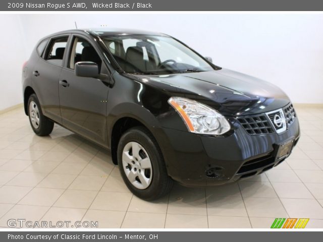 2009 Nissan Rogue S AWD in Wicked Black