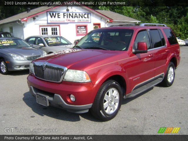 2003 Lincoln Aviator Luxury AWD in Vivid Red Metallic