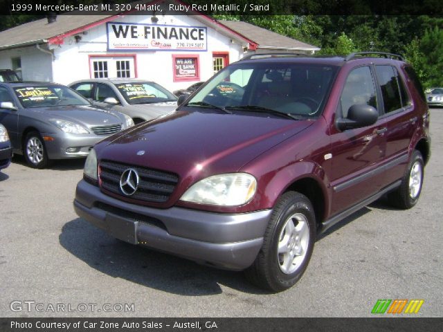 1999 Mercedes-Benz ML 320 4Matic in Ruby Red Metallic