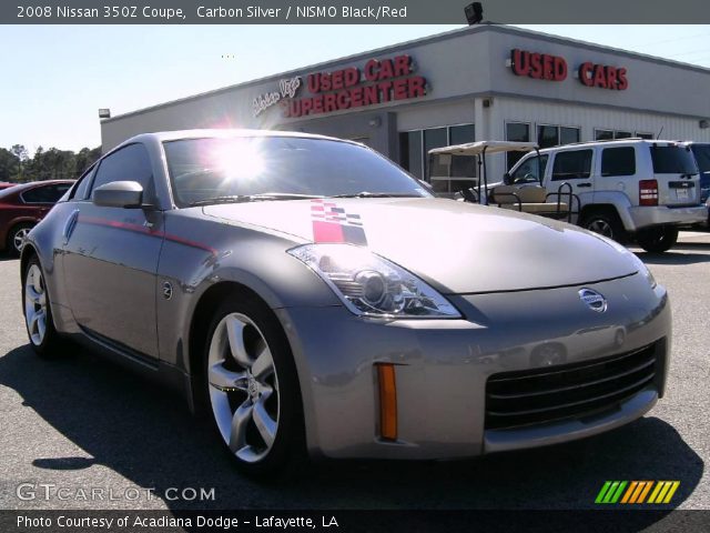 Carbon Silver 2008 Nissan 350Z NISMO Coupe with NISMO Black/Red interior 