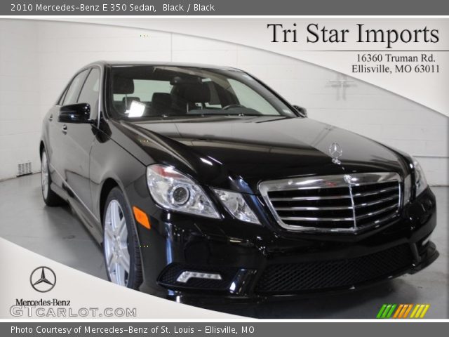 2010 Mercedes-Benz E 350 Sedan in Black