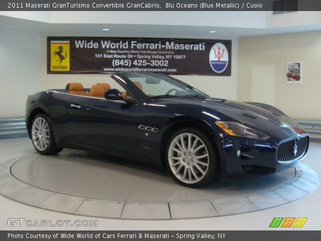 2011 Maserati GranTurismo Convertible GranCabrio in Blu Oceano (Blue Metallic)