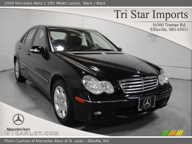 2006 Mercedes-Benz C 280 4Matic Luxury in Black