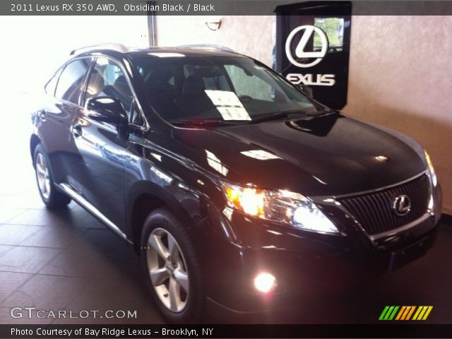 2011 Lexus RX 350 AWD in Obsidian Black