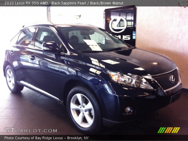 2010 Lexus RX 350 AWD in Black Sapphire Pearl