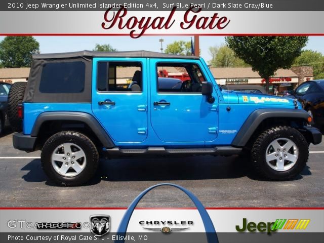 2010 Jeep Wrangler Unlimited Islander Edition 4x4 in Surf Blue Pearl