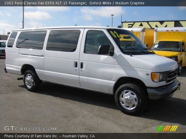 2002 Ford E Series Van E350 XLT 15 Passenger in Oxford White