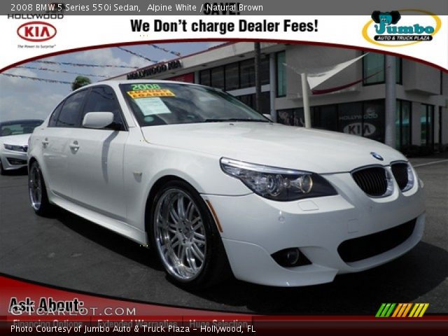 2008 BMW 5 Series 550i Sedan in Alpine White