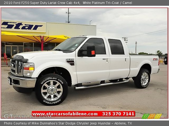 2010 Ford F250 Super Duty Lariat Crew Cab 4x4 in White Platinum Tri-Coat