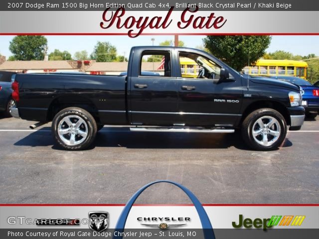 2007 Dodge Ram 1500 Big Horn Edition Quad Cab 4x4 in Brilliant Black Crystal Pearl