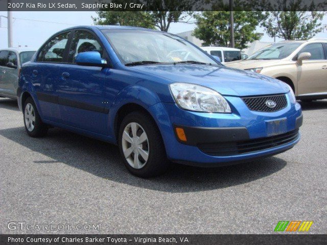2007 Kia Rio LX Sedan in Sapphire Blue