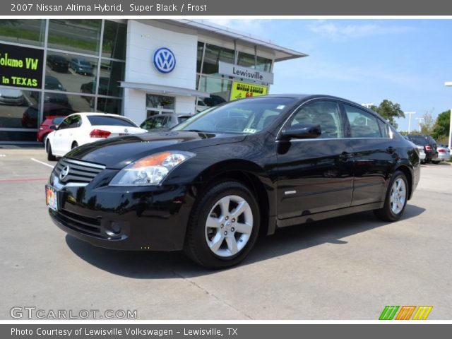 2007 Nissan Altima Hybrid in Super Black