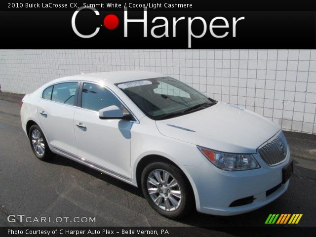 2010 Buick LaCrosse CX in Summit White