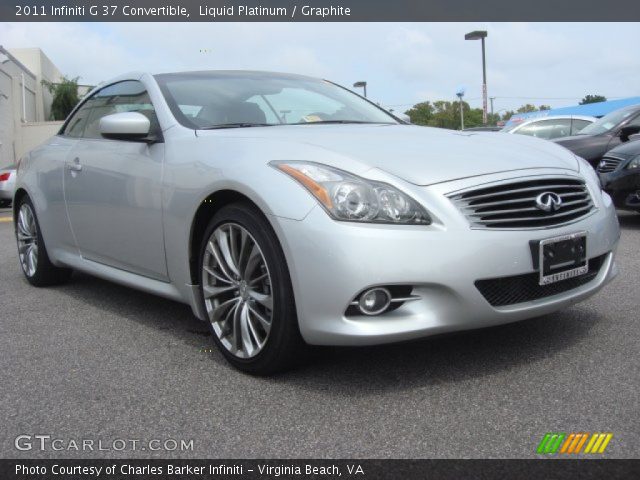 2011 Infiniti G 37 Convertible in Liquid Platinum