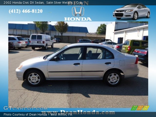 2002 Honda Civic DX Sedan in Satin Silver Metallic