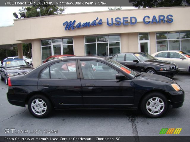 2001 Honda Civic LX Sedan in Nighthawk Black Pearl