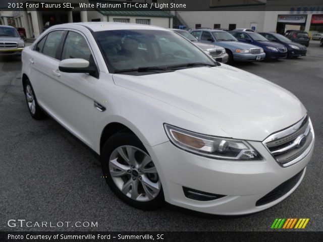 2012 Ford Taurus SEL in White Platinum Tri-Coat