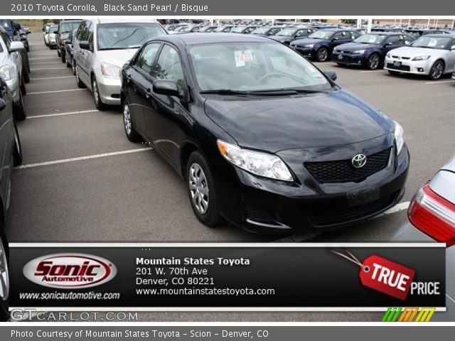 2010 Toyota Corolla  in Black Sand Pearl