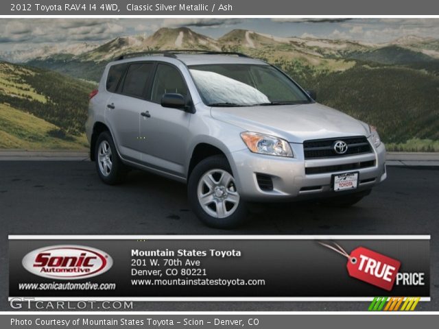 2012 Toyota RAV4 I4 4WD in Classic Silver Metallic