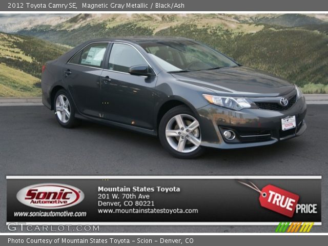 2012 Toyota Camry SE in Magnetic Gray Metallic