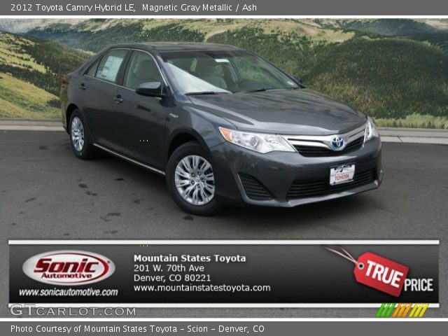 2012 Toyota Camry Hybrid LE in Magnetic Gray Metallic