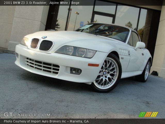 2001 BMW Z3 3.0i Roadster in Alpine White