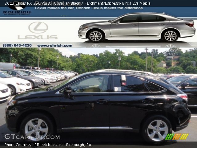 2013 Lexus RX 350 AWD in Obsidian Black