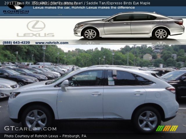 2013 Lexus RX 350 AWD in Starfire White Pearl