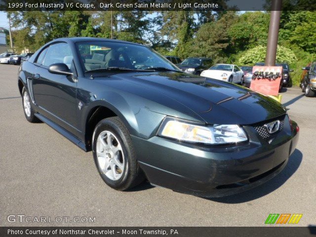 1999 Ford Mustang V6 Coupe in Dark Green Satin Metallic