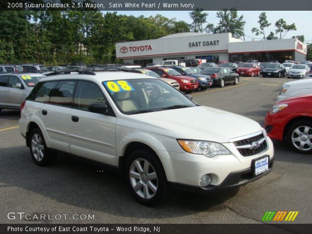 2008 Subaru Outback 2.5i Wagon in Satin White Pearl