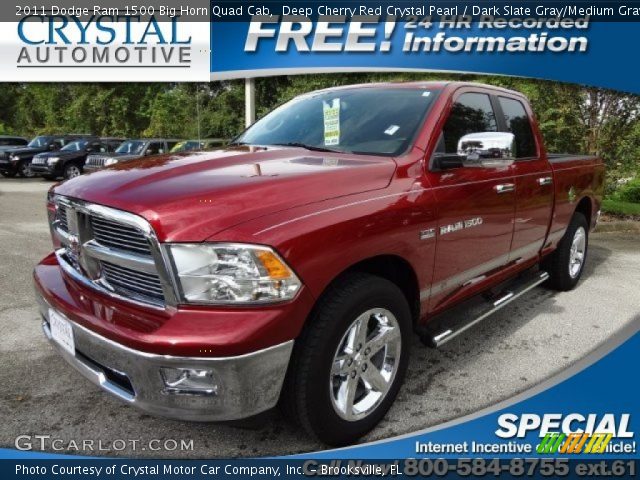 2011 Dodge Ram 1500 Big Horn Quad Cab in Deep Cherry Red Crystal Pearl