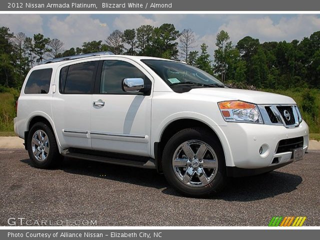 2012 Nissan Armada Platinum in Blizzard White