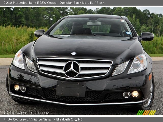 2010 Mercedes-Benz E 350 Coupe in Obsidian Black Metallic