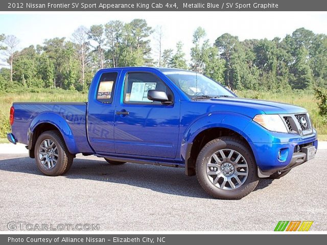 2012 Nissan Frontier SV Sport Appearance King Cab 4x4 in Metallic Blue