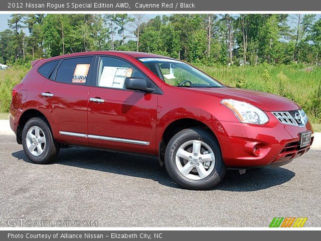 2012 Nissan rogue cayenne red