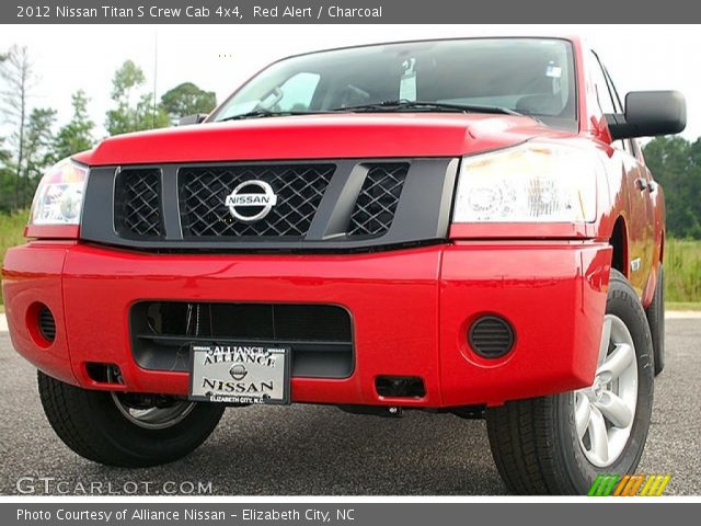 2012 Nissan Titan S Crew Cab 4x4 in Red Alert
