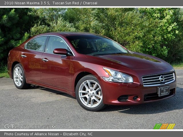 2010 Nissan Maxima 3.5 S in Tuscan Sun Red