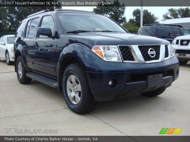 2007 Nissan Pathfinder SE 4x4 in Majestic Blue Metallic