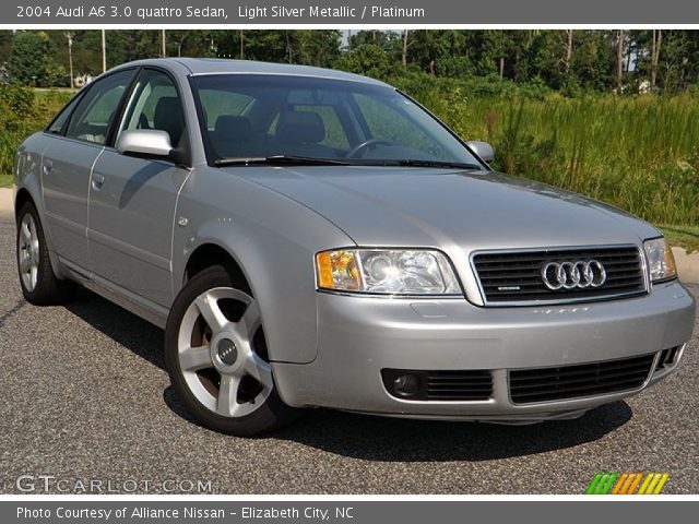 2004 Audi A6 3.0 quattro Sedan in Light Silver Metallic