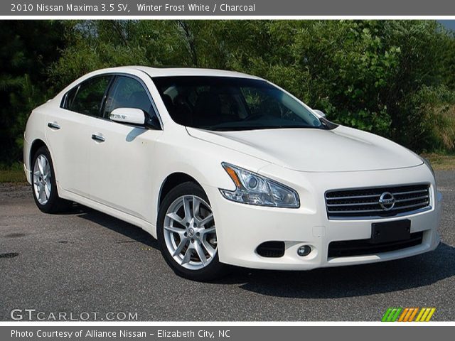Nissan maxima winter frost white #3