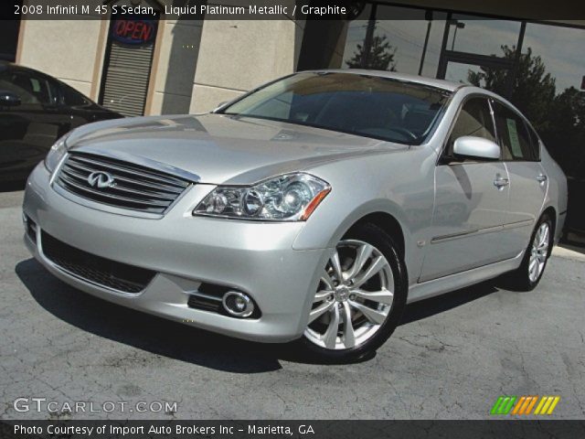 2008 Infiniti M 45 S Sedan in Liquid Platinum Metallic