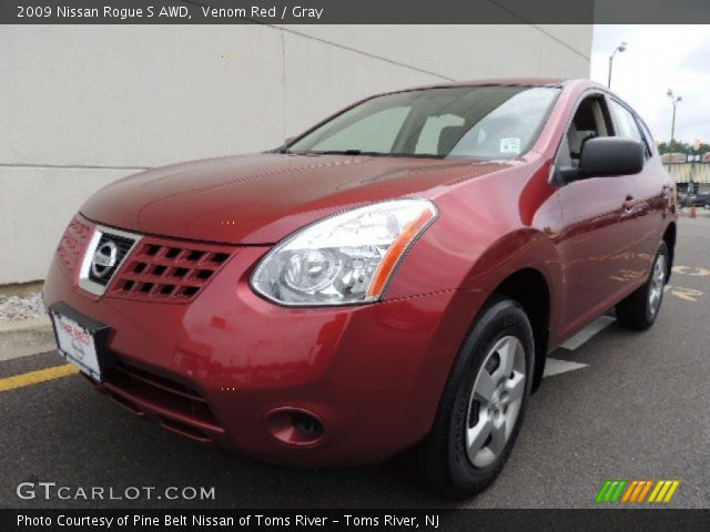 2009 Nissan Rogue S AWD in Venom Red